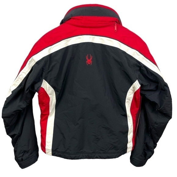 SPYDER Waterproof Insulated Ski/Snow XT 5000mm Moto Style Jacket Size 10 - Picture 3 of 10